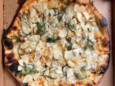 Kimchi Pizza Recipe, Kimchi Pizza, Pickle Pie, Pickle Pizza, Big Dill, Pizza Maker, Minnesota State Fair, Dill Sauce, Canadian Bacon