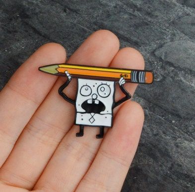 Spongebob Pencil, Me Hoy Minoy, Doodle Bob, Bob Meme, Unity Ideas, Spongebob Episodes, Mario Funny, Enamel Pin Funny, Krusty Krab