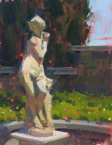 Jennifer Mcchristian, Sculpture Garden, Plein Air Paintings, Art Business, Figurative Art, Traditional Art, Painting Inspiration, Painting & Drawing, Digital Painting