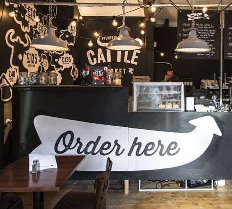 Sound Order Here Sign Cafe, Order Here Sign, Beautiful Coffee Shops, Coffee Shop Decoration, Pie And Mash, Sign Restaurant, Tattoo Spots, Coffee Bars In Kitchen, Meaningful Tattoos For Women