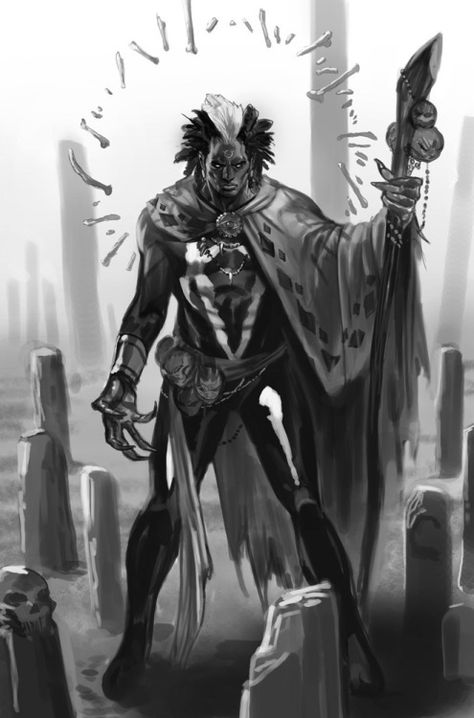 Brother Voodoo (Jericho Drumm) - Marko Djurdjevic Dr Voodoo, Doctor Voodoo, Marko Djurdjevic, Brother Voodoo, Voodoo Art, Fantasy People, Black Heroes, Black Superheroes, Epic Characters