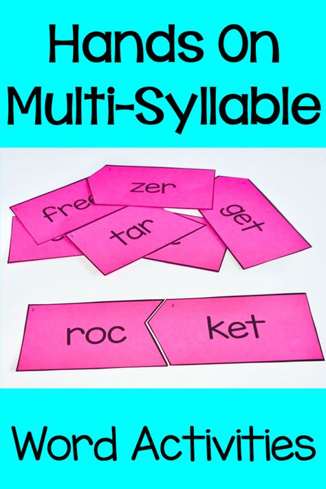 Decoding Activities 3rd Grade, Irregular Words Activities, Decoding Multisyllabic Words 3rd Grade, Multi Syllable Word Activities, Vcv Syllable Activities, Multi Syllabic Words Activities, Multisyllabic Word Activities Free, Syllabication Activities, Multisyllabic Word Activities