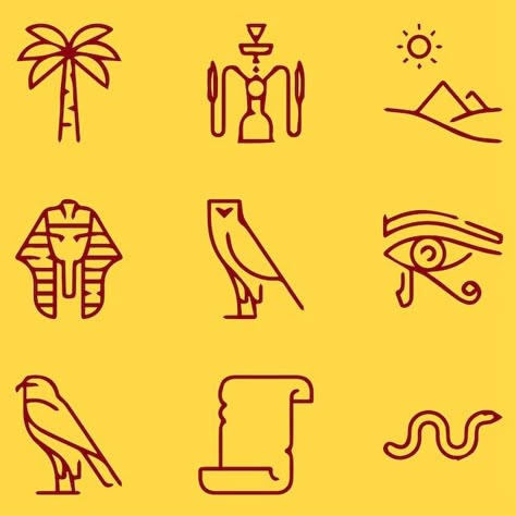 Egypt Pattern Design, Ancient Egypt Graphic Design, Egypt Graphic Design, Egypt Logo Design, Egyption Symbol, Ancient Egypt Illustration, Ancient Egypt Symbols, Egypt Moodboard, Ancient Egypt Design