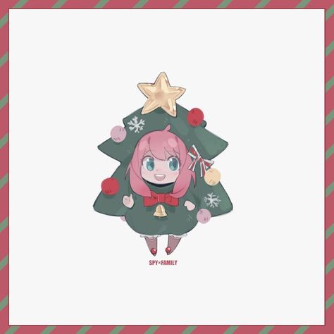 Spyxfamily Christmas, Anya Forger Christmas, Christmas Spy X Family, Spy X Family Christmas, Anya Christmas, Anya Forger Spy X Family, Family Fanart, Anime Bento, Anime Christmas