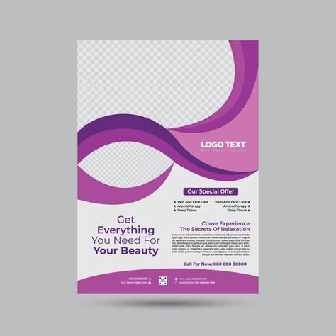 Cosmetology Flyer Design, Corporate Leaflet, Massage Flyer, Game Icon Design, Graphic Business, Spa Flyer, Layout Magazine, Brochure Cover Design, Medical Health Care