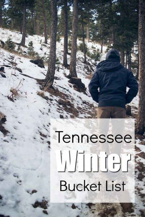 Tennessee Winter Bucket List Whether you’re packing up the kiddos and heading to take in the sights of Chattanooga or sounds of Nashville, Tennessee has a lot to offer all winter long! I hope our Tennessee Winter Bucket List will inspire you to make your own. http://www.southernfamilyfun.com/tennessee-winter-bucket-list/ Nashville In January, Outdoor Dates, Tennessee Christmas, Tennessee Road Trip, Winter Bucket List, Chattanooga Tn, Chattanooga Tennessee, Knoxville Tennessee, Gatlinburg Tennessee