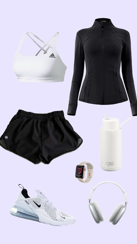 Sport Outfits Women, Netball Outfits, Cheer Practice Outfits, Tennis Fits, Volleyball Outfit, Gym Sets, Gymwear Outfits, Sports Outfits, Sports Outfit