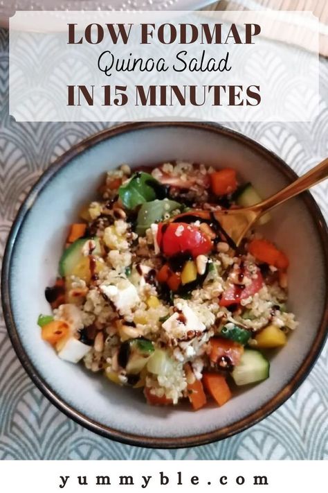 Quinoa Salad Low Fodmap, Low Fodmap Fall Salad, Low Fodmap Bowl Recipes, Low Fodmap Nourish Bowls, Low Fodmap Plant Based Recipes, Low Fodmap Pasta Salad, Low Fodmap Dinner Vegetarian, Fodmap Salad Recipes, Low Fodmap Bowls