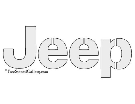 Jeep Logo Stencil | Free Stencil Gallery Jeep Stencil, Jeep Pumpkin Carving, Stencils For Pumpkin Carving, Tribute To Grandma, Jeep Life Decal, Jeep Emblems, Jeep Logo, Flannel Christmas, Stencil Logo