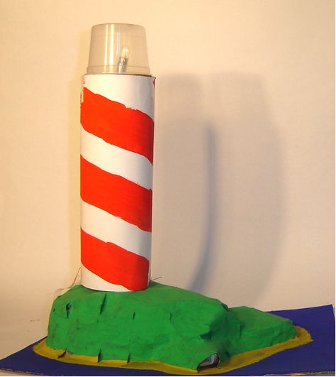 Learn how to make a lighthouse and an electric circuit at Stimix Educrafts. Make A Lighthouse, Lighthouse Keepers Lunch, Lighthouse Project, Seaside Theme, Lighthouse Keeper, Electric Circuit, Project Work, Sunday School Teacher, Stem Challenges