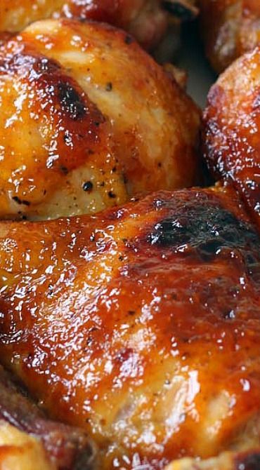 Oven Baked Bbq Chicken, Baked Bbq Chicken, Chicken Bbq, Two Ingredient, Ayam Bakar, Baked Chicken Recipes, Poultry Recipes, Bbq Chicken, Oven Baked