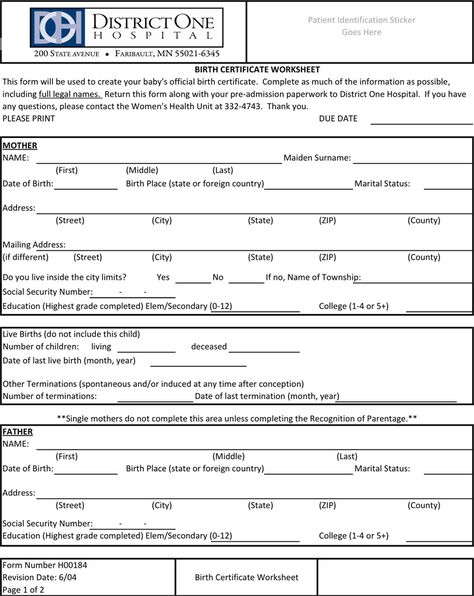 Birth Certificate Form Philippines, Blank Birth Certificate Template, Birth Certificate Form, Emergency Contact Form, Fake Birth Certificate, Free Birth, Birth Certificate Template, Blank Templates, Health Unit