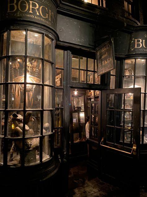 Harry Potter Borgin And Burkes, Borgin And Burkes, Potter Aesthetic, Harry Potter Style, Old Pub, Tom Riddle, Harry Potter Aesthetic, Wizarding World Of Harry Potter, Book Nook