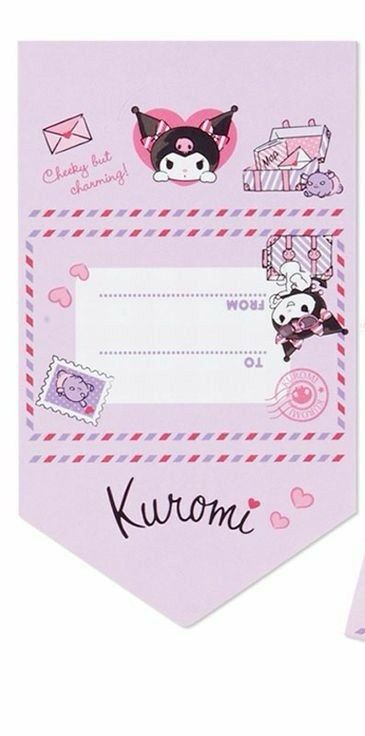 Kuromi Envelope, Miniatures Printable, Dream Room Inspiration, Paper Doll, Dream Room, Paper Dolls, Room Inspiration, Playing Cards, Envelope