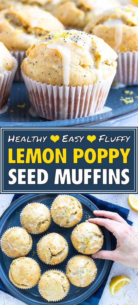 Paleo Lemon Poppyseed Muffins, Low Calorie Lemon Poppyseed Muffins, Gf Poppy Seed Muffins, Lemon Poppyseed Muffins Gluten Free, Coconut Flour Lemon Poppyseed Muffins, Lemon Poppyseed Healthy, Lemon Oat Muffins, Lemon Breakfast Muffins, Gluten Free Poppy Seed Muffins