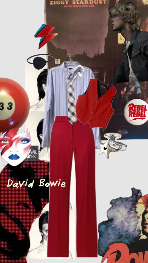 #davidbowie #bowie #halloween #halloweencostume #costumeidea #inspo #halloweeninspo Bowie Outfit Inspiration, David Bowie Outfits Inspiration, David Bowie Inspired Outfit, David Bowie Outfits, David Bowie Costume, David Bowie, The Light, Outfit Inspirations, Halloween