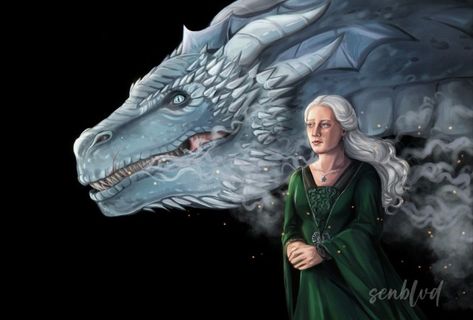 sen Targaryen Drawing, Targaryen Women, Helaena Targaryen, Team Green, Targaryen Art, Asoiaf Art, Love French, House Targaryen, Dragon Games