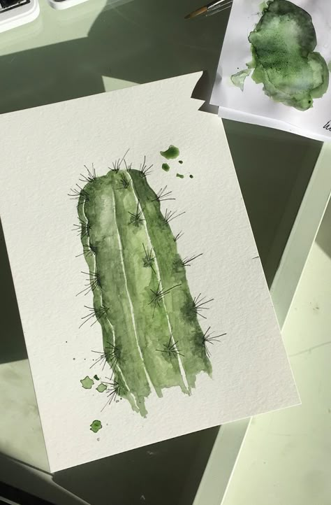 Water Color Cactus, Cacti Drawing, Cactus Drawings, Cactus Watercolour, Watercolor Cacti, Cactus Paintings, Cactus Watercolor, Cactus Drawing, Cactus Painting