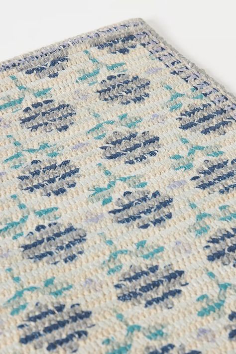 Aryn Cotton Chenille Bath Mat | AnthroLiving Runner In Bathroom, Master Bath Rugs, Anthro Wedding, Bath Top, Nautical Bath, Chenille Bath Mat, Bath Runner, Bath Runner Rugs, Big Baths