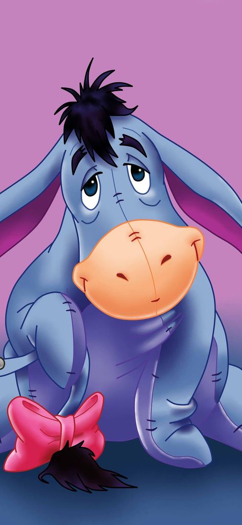 Eeyore Wallpaper Iphone, Donkey Quotes, Eeyore Wallpaper, Eeyore Images, Cartoon Donkey, Eeyore Pictures, Mosaic Square, Pooh Winnie, Baby Background