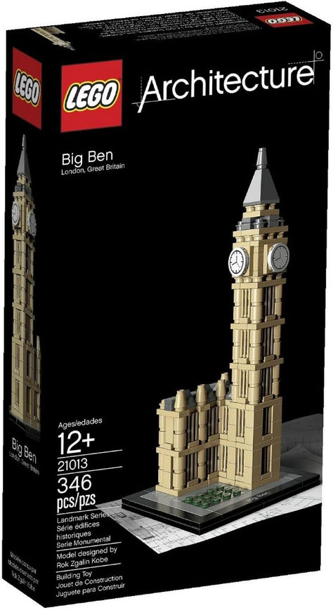 Big Ben Model, Lego Engineering, Architecture Series, Big Ben Clock, Architecture Set, Lego System, Big Ben London, Architecture Landmark, Lego Architecture