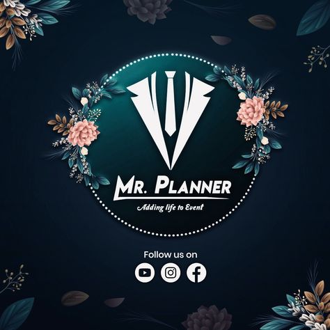 Mr.Planner Events is a one-stop solution for all your wedding planning needs. We listen to the wishes and concerns of every client and through many conversations we make each project the clear embodiment of the dreams. From pre-wedding to post-wedding ceremonies, you can host us for a wide range of your wedding functions. Event Management Logo, Events Logo Design, Logo Design Event, Dr Logo, Events Logo, Planner Logo Design, Event Planner Logo, Management Logo, Planner Logo