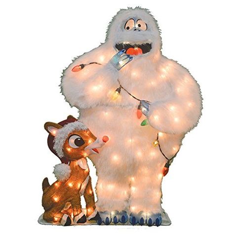 ProductWorks 32-Inch Holiday Décor Rudolph LED Pre-Lit 2D Yard Art with 80 Lights Bumble #christmas #signs #christmassigns #christmastree #christmasgifts #christmasdecorations #christmaslights #christmasshopping #christmasparty #christmaspresent #christmasmarket #ChristmasSeason #christmasgiftideas #christmaswreath Rudolph The Red Nosed Reindeer Bedding, Christmas Lights Outside Funny, Upcycled Vintage Plush Rudolph Adding Lights, Christmas Vacation Yard Art, Baby Christmas Lights, Rudolf Christmas Tree, Rudolph The Red Nosed Reindeer Classroom Door, Christmas Reindeer Lights, Reindeer Lights