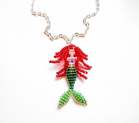 Beaded Mermaid Earrings, Pony Bead Projects, Ariel Little Mermaid, Beaded Mermaid, The Little Mermaid Ariel, Beaded Braclets, Mermaid Crafts, Seed Bead Crafts, Beads Craft Jewelry