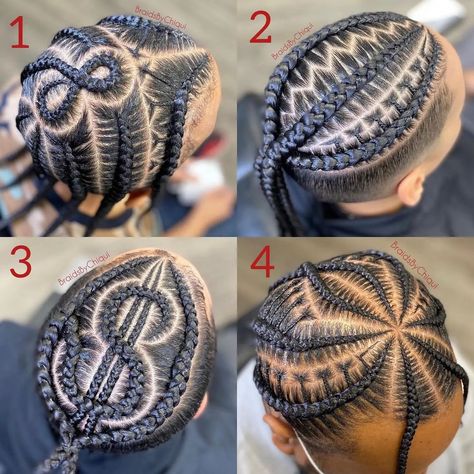 Braided Mohawk Black Hair Men, Male Freestyle Braids, Braid Designs For Men Full Head, Cool Men’s Braids, Braid Designs For Men, Men’s Braids Top, Braided Man Bun, Best Braid Styles, Cornrow Braids Men