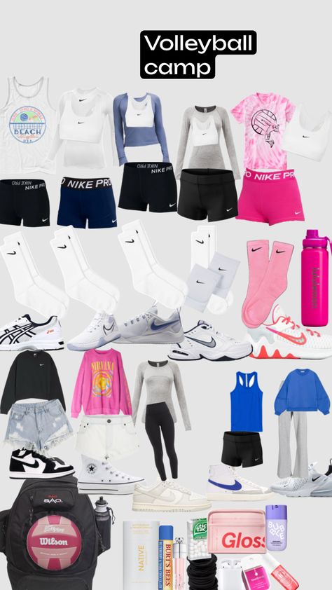 #volleyballoutfit #outfitinspo #sports #volleyballpractice Cute Volleyball Outfits, Volleyball Tryouts, Vollyball Outfits, Volleyball Camp, Volleyball Outfit, Volleyball Bag, Volleyball Practice, Volleyball Inspiration, Preppy Inspiration