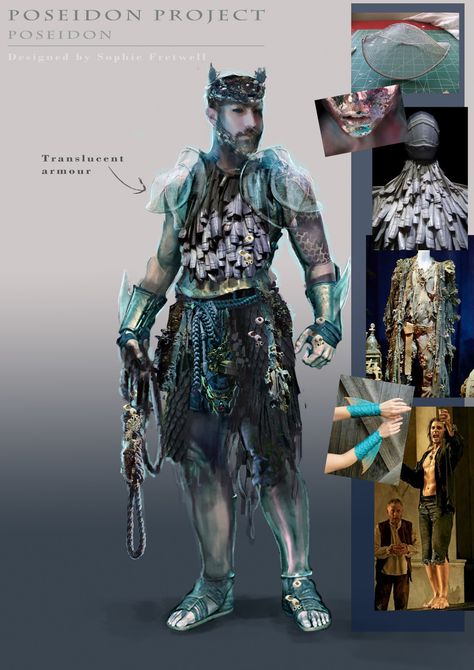 Poseidon Outfit, Neptune Costume, Poseidon Design, Poseidon Costume, Merman Costume, Sea Witch Costume, Sea Creature Costume, Siren Costume, Sea Costume