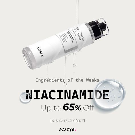 💧 Want that radiant glow? Get up to 65% off on Niacinamide this week only! Shine on, beauties! 🌟 ⏰ Only 3 days! 08.16 - 08.18 (PDT) ⏰ . . 🌞zezeya.com Access the site now and receive unlimited coupons! ● Purchase over $120 COUPON_20% ● Purchase over $80 COUPON_13% ● Purchase over $60 COUPON_10% ● Purchase over $40 COUPON_5% #zezeya #BeautySteals #ClearSkin #Niacinamide #KBeauty #Skincare #Beauty #GlowUp #SkinCareRoutine #HealthySkin #BeautyEssentials #SkinCareCommunity #SelfCare #KoreanBe... Black Friday Advertising, Soap Photography, Skin Facts, Skin Care Packaging, Digital Banner, Beauty Marketing, Email Marketing Design, Cosmetics Photography, Beauty Ad