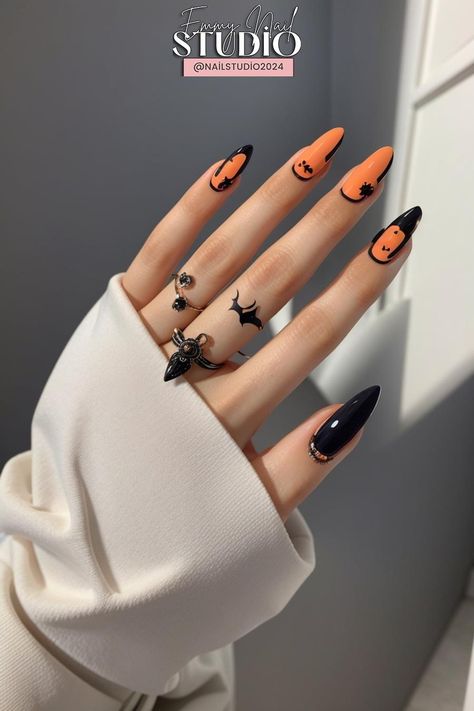 "Transform your nails into a spooky masterpiece with these 2024 Halloween nail ideas. From cute and creepy to hauntingly beautiful, these designs will make your nails the talk of the town." #HalloweenNailsAcrylic #HalloweenNails2023 #HalloweenNails2024 #HalloweenNailsShort #HalloweenNailsAlmond #HalloweenNailsSimple #HalloweenNailsDesigns Halloween Nail Ideas, Cute And Creepy, 2024 Halloween, Talk Of The Town, Hauntingly Beautiful, Halloween Nail, The Talk, Cool Nail Designs, Halloween Nails