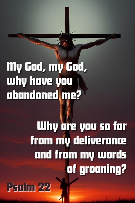 Enter the poignant plea of Psalms 22:1, echoing the cry 'My God, why have you abandoned me?' Explore the depths of seeking deliverance in times of anguish. 🌌💔 #Psalms #Deliverance #Prophecy Divine Justice, Psalm 22, Isaiah 53 5, Daily Bible Reading, Mission Accomplished, The Messiah, Quotes Christian, Bible Reading, Favorite Bible Verses