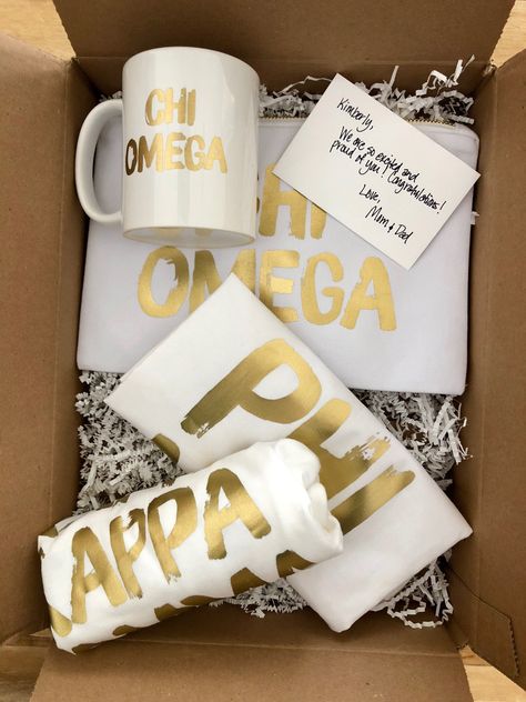 Big/little Baskets, Bid Day Gifts, Sorority Art, Greek Coffee, Big Little Basket, Kappa Delta Sorority, Welcome New Members, Sorority Bid Day, Greek Gifts