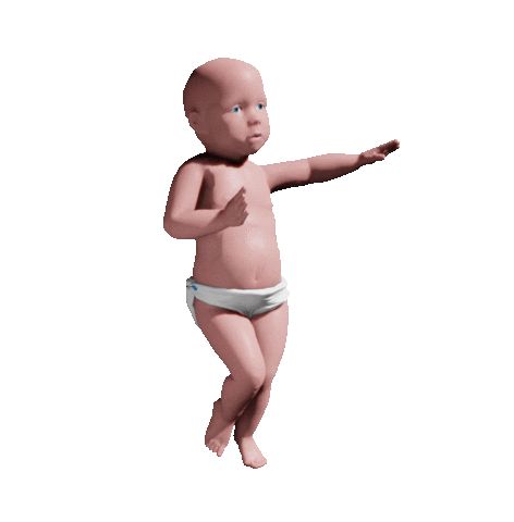 Dancing Baby Gif, Silly Gifs, Stickers Random, Whatsapp Theme, Baby Sticker, Meme Gif, Happy Meme, Weird Gif, Dancing Baby