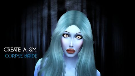 Corpse Bride Create a Sim - Sims 4 Corpse Bride Wedding, Tim Burton Corpse Bride, Bonham Carter, Helena Bonham Carter, Corpse Bride, Brides Wedding Dress, The Sims 4, Bride Wedding, The Sims