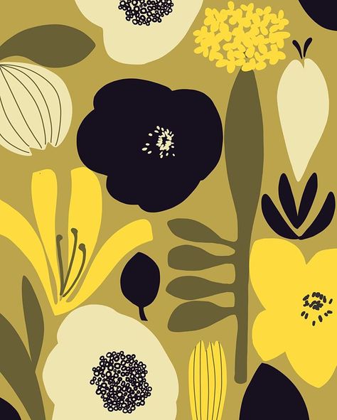 Ophelia Pang, Ipad Painting, Surface Pattern, Graphic Design Inspiration, Surface Design, Textile Design, Paper Craft, Graphic Illustration, Flower Painting