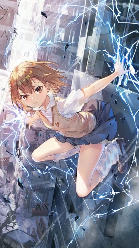 Virgin Killer Sweater, Misaka Mikoto, A Certain Magical Index, A Certain Scientific Railgun, Cute Anime Pics, Anime Scenery, Girl Drawing, Anime Fanart, Game Art