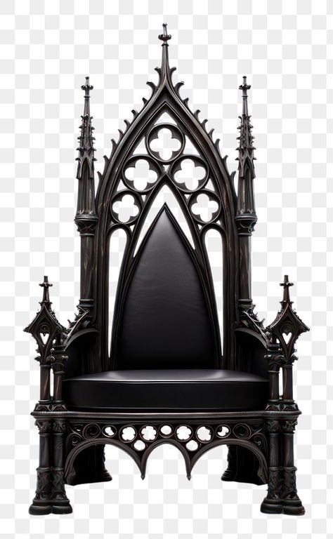 Gothic Chair, Tattoo Chair, Church Furniture, Throne Chair, Architecture Design Drawing, Chair Furniture, Black Chair, Classic Hollywood, Gothic Fashion