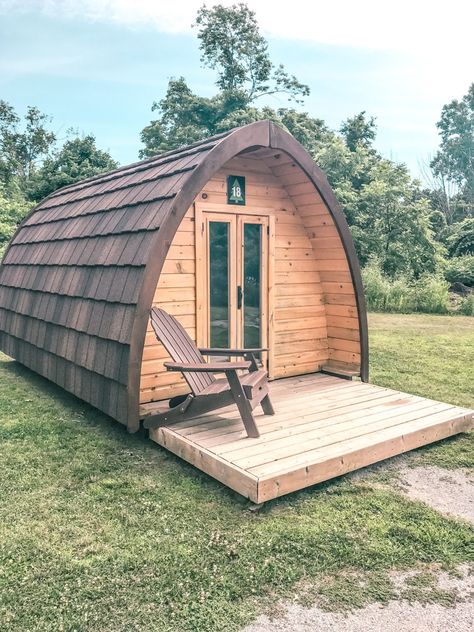 Camping Pods, Ontario Road Trip, Ing Civil, Arched Cabin, Camping Pod, Hut House, Ontario Travel, Arch House, Southern Ontario