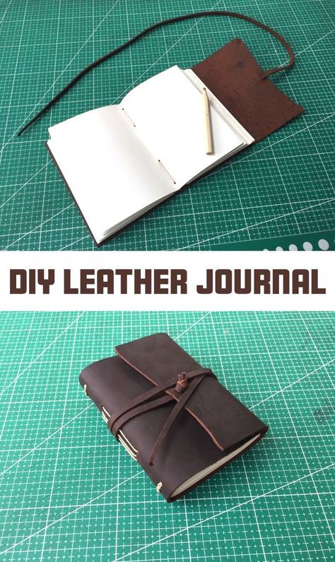 Make a simple leather journal with minimal tools! Felt Journal Cover, Home Made Journals Diy, Book Making Diy, Diy Leather Journal, Leder Diy, Handmade Leather Notebook, Homemade Journal, Handmade Journals Diy, Diy Buch