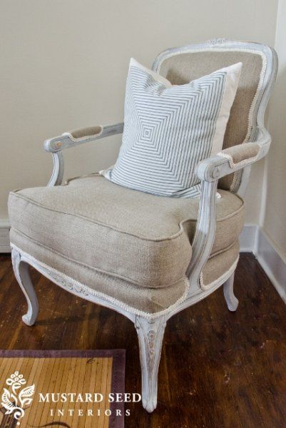 French Chair Makeover, Folding Chair Makeover, Chair Redo, Porch Living, Reupholster Chair, Rv Makeover, Miss Mustard Seed, Upholstery Diy, Garden Table And Chairs