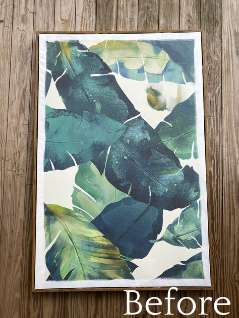 DIY Repurposed Canvas Art How To Repurpose Canvas Art, Repurposing Canvas Wall Art, Repurpose Canvas Art Diy, Repurposed Canvas Art Ideas, Repurpose Canvas Art, Repurpose Canvas, Large Art Diy, Large Canvas Artwork, Cheap Wall Art