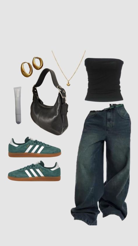 #outfitinspo #inspo #clothes #adidas #shoes #rhode #fashion Lit Outfits, Cute Everyday Outfits, Couple Outfits, Really Cute Outfits, Casual Style Outfits, Lookbook Outfits, Matching Outfits, Types Of Fashion Styles, Your Aesthetic