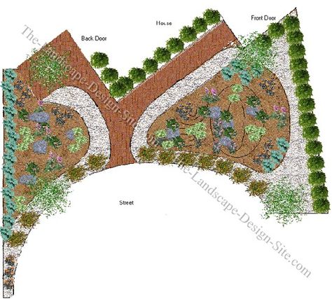 landscape design ideas for a shady front yard in a cul-de-sac Flowerbed Design, Arizona Ranch, Frugal Gardening, Water Wise Landscaping, Budget Landscaping, Curb Appeal Landscape, Garden Party Theme, Garden Organization, Flower Bed Designs