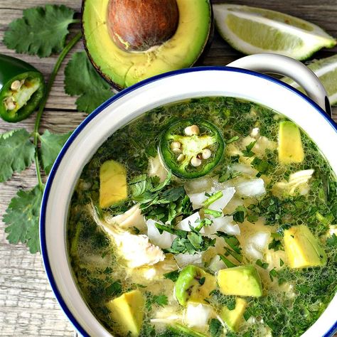 Spicy Lime Avocado Soup Avocado Soup Recipes, Chicken Lime Soup, Chicken Lime, Lime Soup, Avocado Soup, Mexican Flavors, Soup And Stew, Lime Chicken, Most Popular Recipes