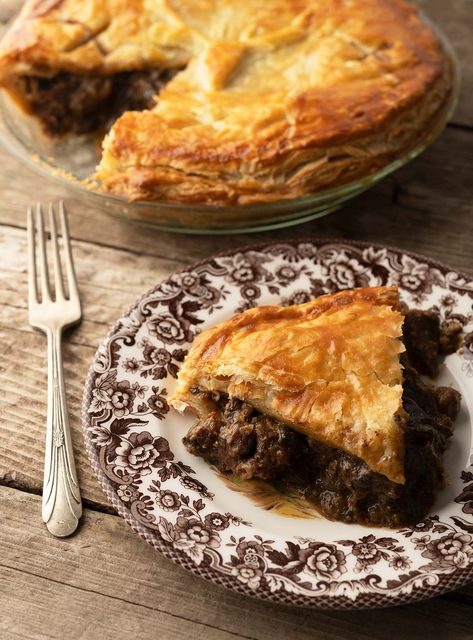 Venison and Kidney Pie Recipe - Steak and Kidney Pie | Hank Shaw Recipes Using Venison, Kidney Pie Recipe, Kidney Pie, Hot Water Crust Pastry, Steak And Kidney Pie, Tarte Vegan, Ale Pie, Savoury Pies, Mushroom Pie