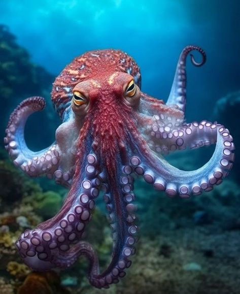 Deep Sea Diver Art, Octopus Photography, Octopus Photos, Octopus Pictures, Octopus Images, Creature Marine, Sea Creatures Art, Fauna Marina, Deep Sea Creatures