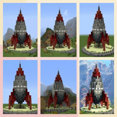 Minecraft Rocketship, Space Minecraft Builds, Minecraft Space Build, Minecraft Roller Coaster, Minecraft Rocket, Lunar Kingdom, Minecraft Random, Minecraft Space, Minecraft Shops